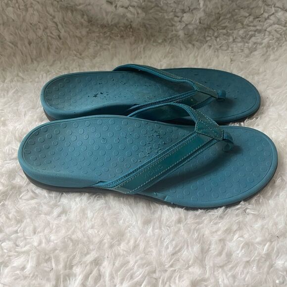 Vionic  Tide II Orthaheel teal blue thong sandals size 9 - Picture 1 of 10